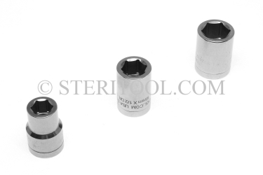 #12838 - 38mm x 1/2 DR Stainless Steel Standard Socket. 1/2dr, 1/2-dr, 1/2 dr, socket, stainless steel